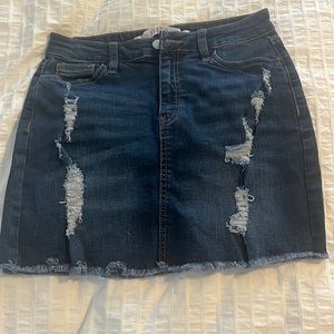Jeans denim skirt